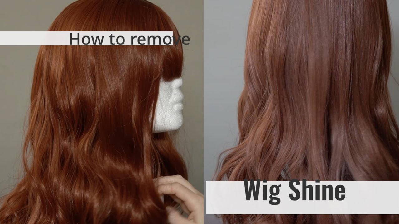 How to Remove Unnatural Shine From a Wig - YouTube