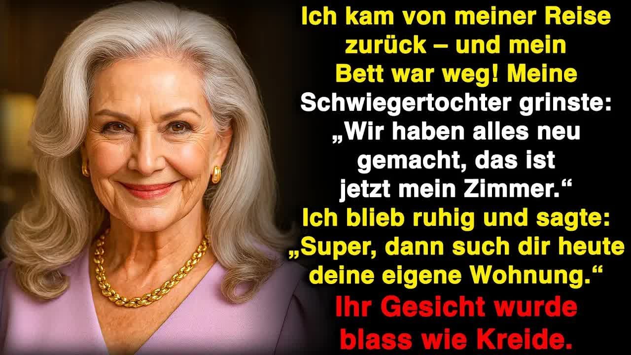 Meine Schwiegertochter sagte： „Das ist jetzt mein Zimmer!“ – sie ahnte nicht, was kam!