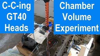 GT-40 Combustion Chamber Experiment | Calculating Compression Ratio | Man About Home