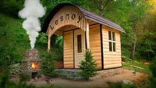 A Man Spent 6 Months Building His Dream Wooden House by Hand