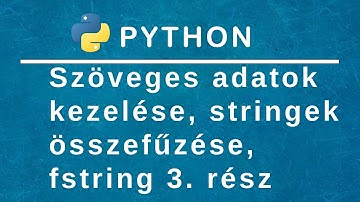 Python programozás - A stringek 3.rész