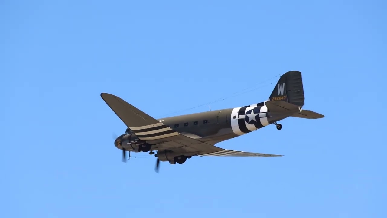 CAF B-25 C-47 bomber display