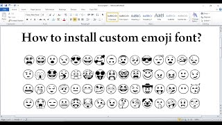 How to download and install custom emoji font in computer. screenshot 4