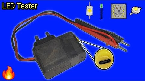 How To Make Auto Voltage LED Tester Using Old Mobail Charger