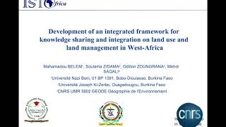 Development of a Framework for Knowledge Sharing & Integration on Land use & Management in W Africa