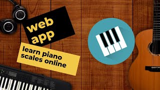Learn piano scales - Web App (html, css ,js) screenshot 2