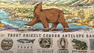Los Angeles ecological history mural at Westfield Topanga. January 24, 2018