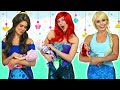 DISNEY PRINCESS BABIES? Ariel, Rapunzel Belle, Jasmine, Elsa and Anna Get their Fortunes. Totally TV