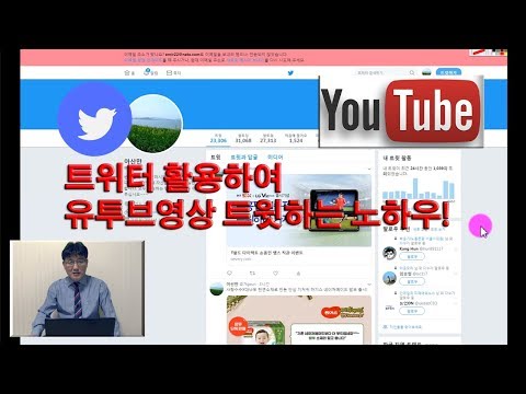 트위터 활용방법 유투브영상 트위터 고수가 되는길 달보기 