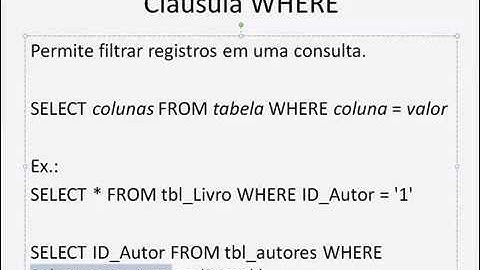 13   T SQL   WHERE   Filtrando registros em uma consulta   SQL Server