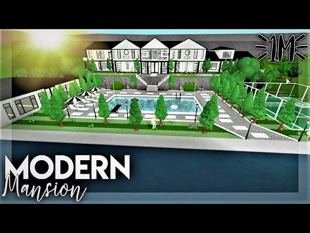 Large Modern Mansion 1m Speedbuild Ii Welcome To Bloxburg Youtube - roblox welcome to bloxburg waterside house build battle