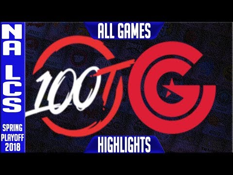 100 Vs CG Playoffs Highlights ALL GAMES | NA LCS Semi Final Spring 2018 100 Thieves Vs Clutch Gaming