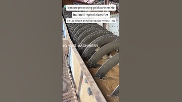 Iron ore processing gold partnership ball mill +spiral classifier #separation #mining #jycrusher