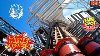 Mine Blower Front Seat On Ride POV 5K 60FPS | Inverting Gravity Group Woodie | Fun Spot Kissimmee