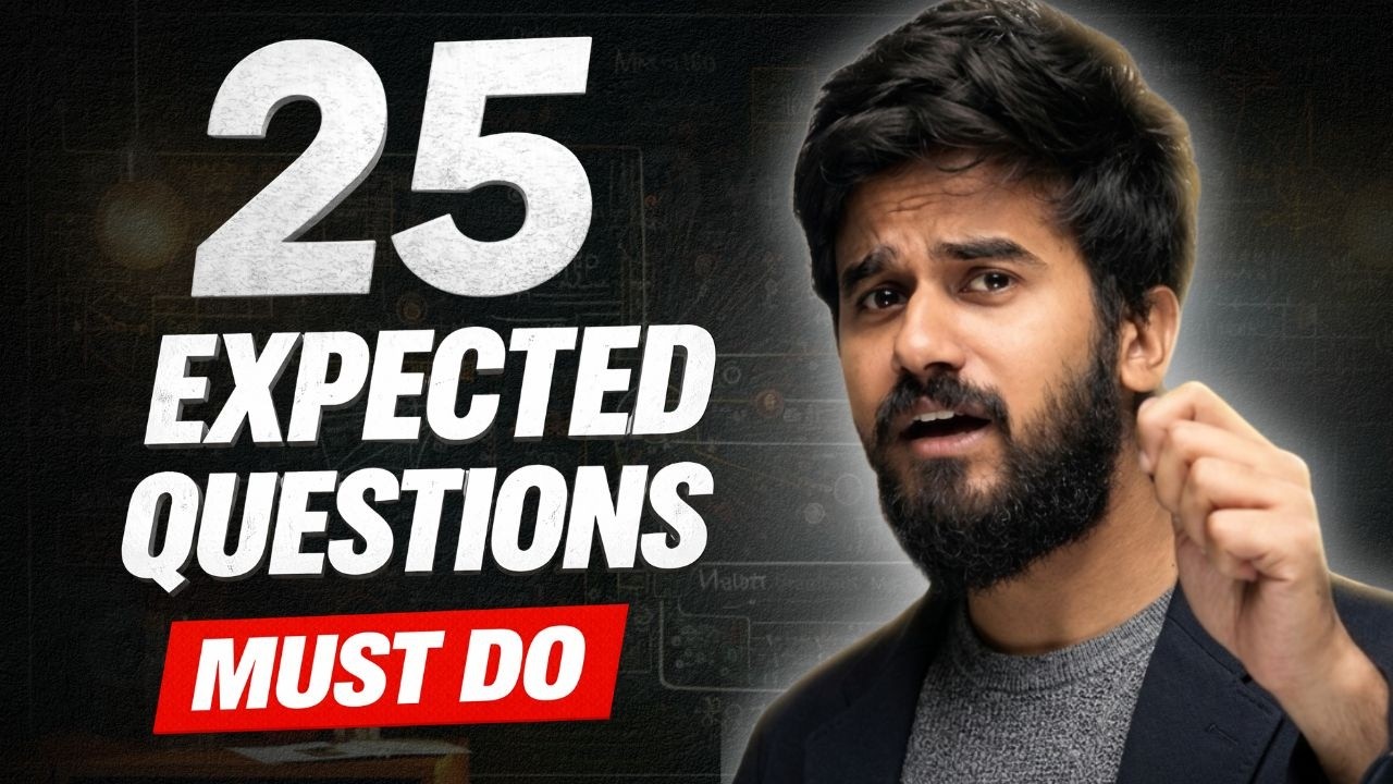25 Most Expected Physics Questions for JEE Main 🔴 LIVE - YouTube