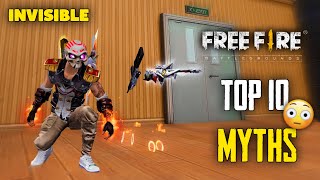 Top 10 Mythbusters in FREEFIRE Battleground | FREEFIRE Myths #268