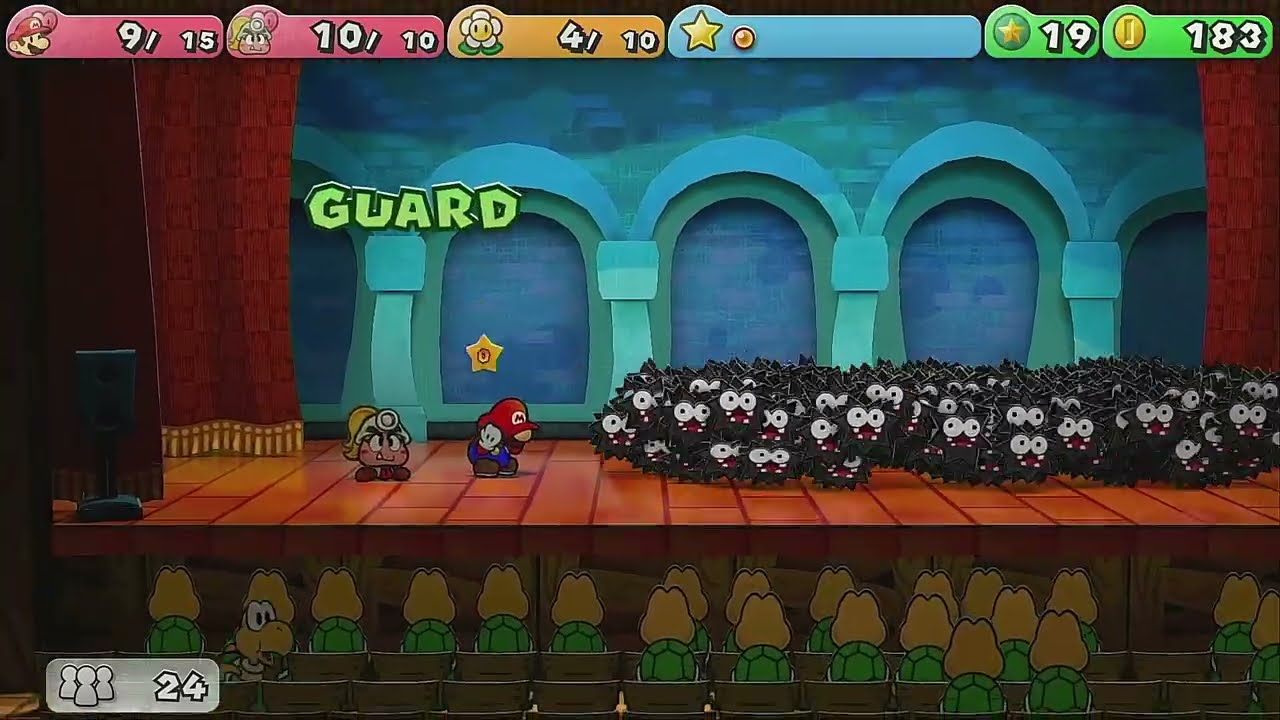 Paper Mario; The Thousand-Year Door - Gold Fuzzy [ Mini-boss ]