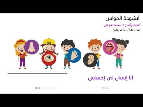 أنشودة الحواس الخمس أنا إنسان لي إحساس 