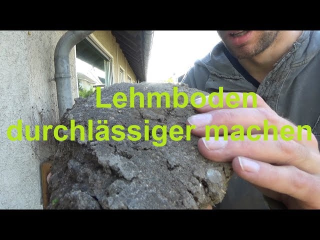 Prepare clay soil for lawn Rework clay soil Make clay soil more permeable -  YouTube