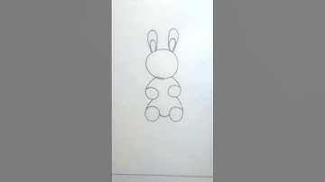 How to draw a rabbit drawing from number 6666 drawing rabbit drawing easy number drawing #shorts