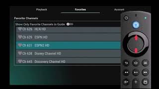 SmartTV: Using the Settings Menu Favorites and Add New Device Feature on Your Amazon Device