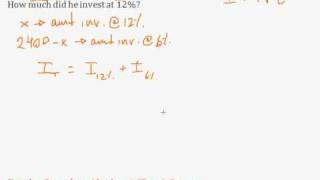 (Algebra 1) Word Problems - Interest Question #2