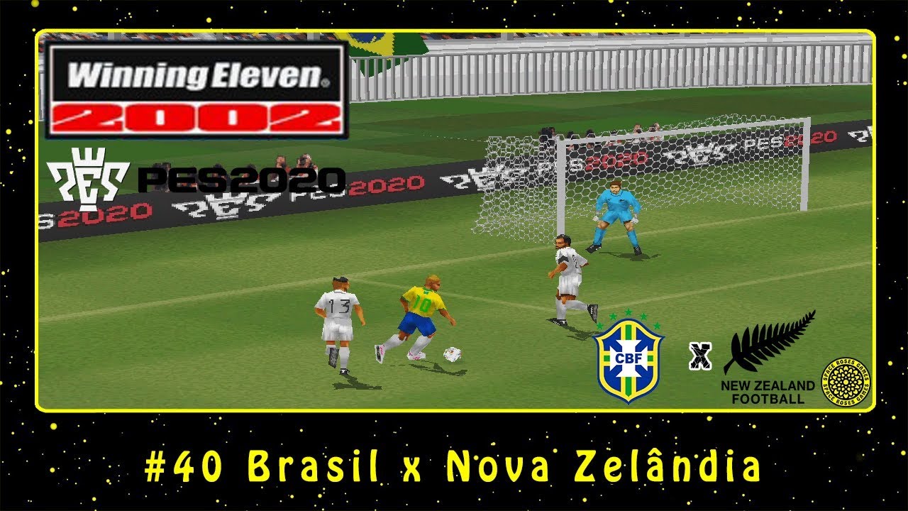 Winning Eleven 2002: PES 2020 (PS1) #40 Brasil x Nova Zelândia
