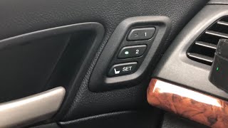How To Program Seat Memory Settings On All Honda/Acura Models With This Feature