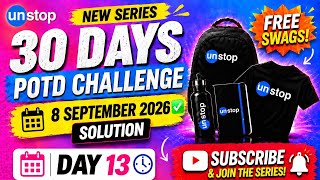 🔥 Unstop POTD Solution | 8 September 2026 | Complete Solution | 30 Days POTD 🔥