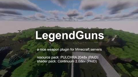 LegendGuns EPIC REVIEW (2048x pack, paid shaders) - Minecraft Weapon System (Bukkit Plugin)