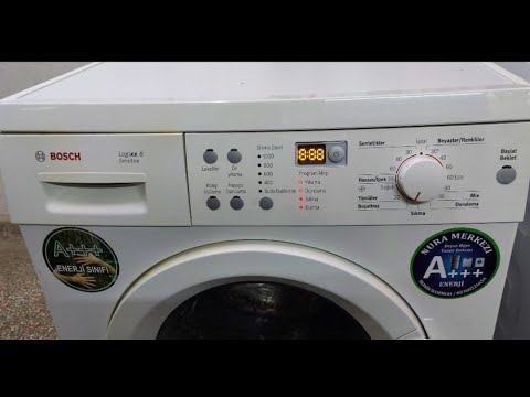 طريقة عمل تست مود غسالة بوش 8