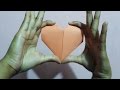 How To Make An Origami Heart [Easy] - Jr Origami