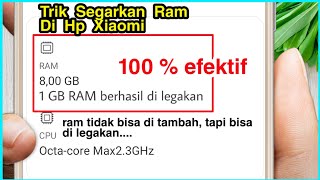 Trik atasi Ram Xiaomi penuh 100% Efektif