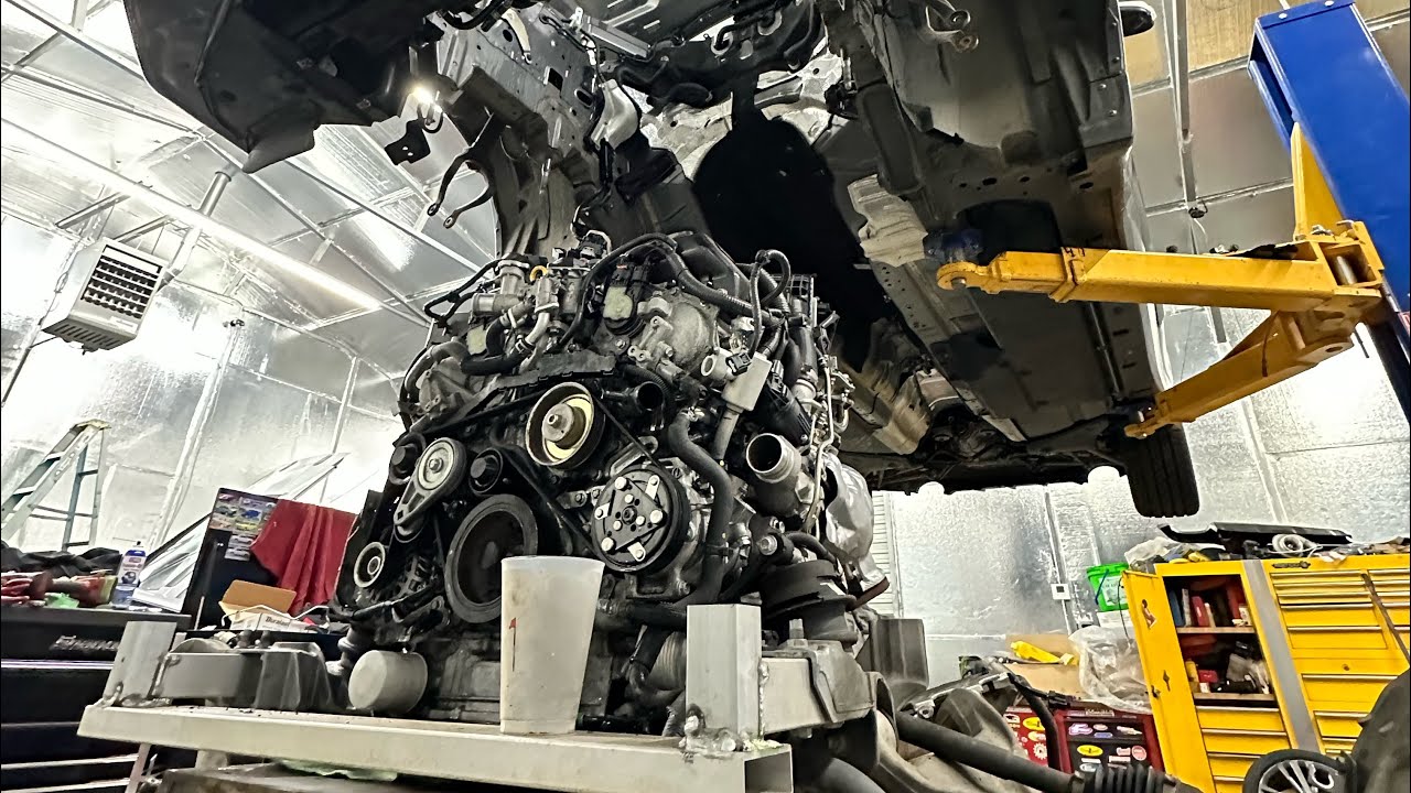 Q50 Mod Engine Q50 TWIN TURBO ENGINE REPLACEMENT - YouTube