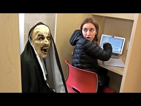 "the-nun"-scare-prank-at-school!