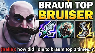 I play Braum Top with Bruiser Build and butcher everyone with my Big Fist and Shields and make em ff