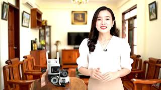 Camera v360pro an ninh 2 mắt 2 màng hình 
