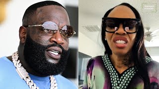Rick Ross BM Tia Kemp Flips Out When Asked About His Car Show (HD) 