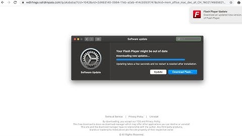 Validimpala.com fake Flash Player update alert removal.