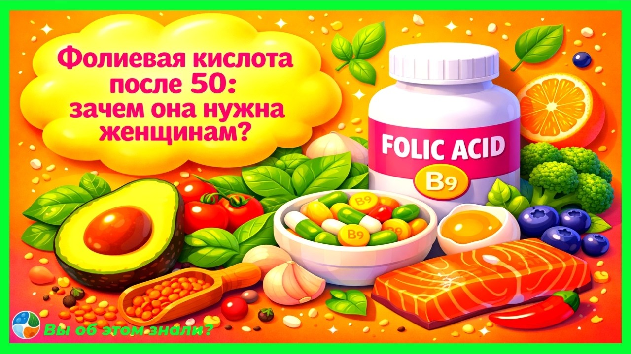 Фолиевая кислота после 50: зачем она нужна женщинам?