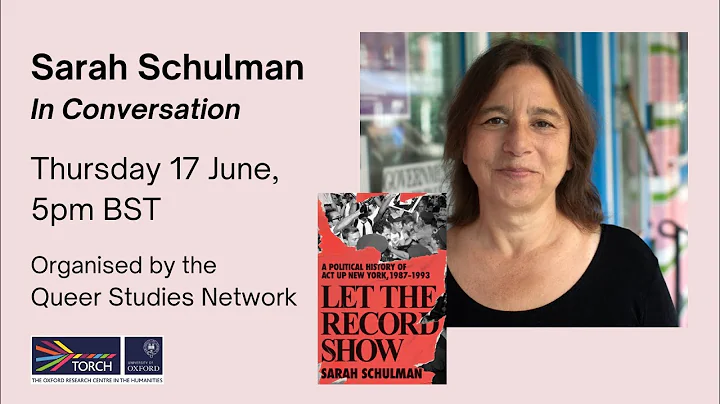 Sarah Schulman in Conversation