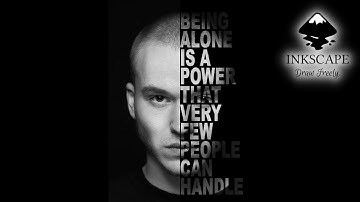 Powerful Text Effect Portrait in Inkscape | Inkscape Tutorial