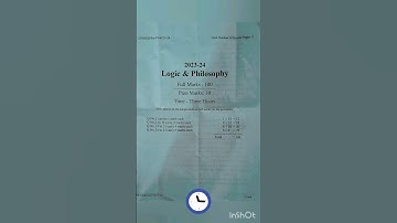 H.S 2nd year Logic & philosophy// Question paper// pre final exam / 2023-24 important Question Ahsec