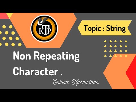 Non repeating character in a string  | String | Love Babbar DSA Sheet | Microsoft🔥