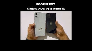Samsung Galaxy A05 vs IPhone 12 - Bootup Test