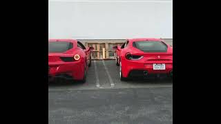 Sound comparison between the Ferrari 458 Italia and the 488 GTB #ferrari #ferrarisound