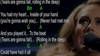 Rolling In The Deep by Adelle lyrics and chords