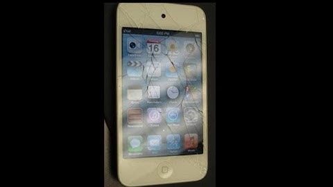 ipod touch 4th gen broken screen replacement "how to" #16
