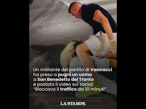 Video MILITANTE del partito di VANNACCI prende a pugni un uomo