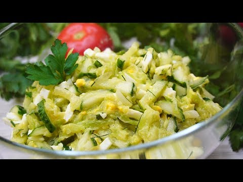 Салат из кабачков: готовим из свежих и жареных цукини